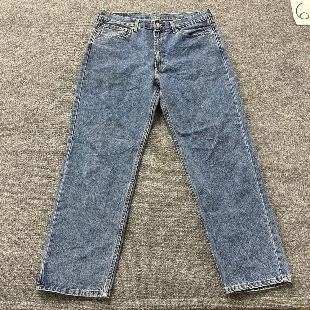 Levi's Jeans Mens Size 36x31 Blue 505 Regular Fit Straight Leg Denim Casual